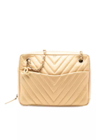 Chanel 二手香奈兒雙C字紋羊皮相機單肩包