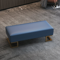 床尾凳 歐式床尾凳 現代輕奢鐵藝皮沙發門廳換鞋凳臥室床尾長凳休息凳子