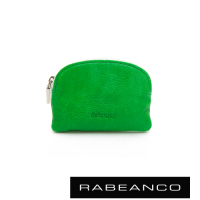 RABEANCO 迷色彩羊皮系列亮彩拉鍊零錢包 綠