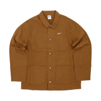 【NIKE 耐吉】長袖上衣 Life Unlined Chore Jacket 男款 咖哩棕 休閒 帆布 寬鬆(DQ5185-270)