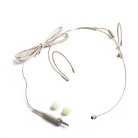 Double Earhook Headset Mic Headworn Microphone For Sennheiser For Shure Wireless Microphone Wireless Accessories