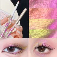 Fast Dry Shiny Eyeliner Pen Shimmer Smooth Glitter Highlight Eye Shadow Pencil Smudgeproof Long Lasting Sequin Eyeliner