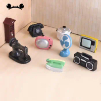 Mini TV Radio Electric Appliance Fan Cooker Telephone Pretend Play Toy Kitchen Furniture Dollhouse Accessories Miniature items