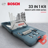 Bosch Twist Drill Combination Metal Drill Bit Woodworking Drill Bit Power Tools Screwdriver Head Mixed Set 7/15/25/33Pcs Accesso