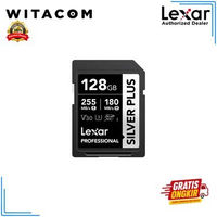 WITACOM - Lexar Silver Plus 128GB 255MB/s UHS-I SDXC Memory Card - Original