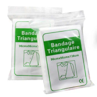 Medical Bandage Burn Dressing Bandage Triangular First Aid Kit Wrap Bandage Fracture Fixation Emergency Bandage Wound Care 1Pack