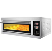 商用電烤箱 電烤箱商用大容量大型一層一盤披薩烘焙面包蛋糕一三雙層燃氣烤箱220V 古斯拉旗艦店