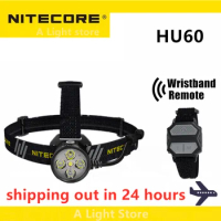 NITECORE HU60 HEADLAMP WIRELESS Control Headlamp Spotlight Floodlight climbing headlamp Work headlights fishing flashlight