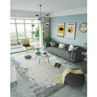200 * 290CM Gray Modern Nordic Floor Carpet Living Room