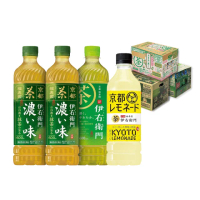 【Suntory 三得利】伊右衛門綠茶600ml 525ml 24瓶/1箱(日本原裝)