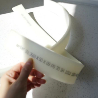 70A//80A Durometer White Color Glue 50mm*9mm*500mm Adhensive Tape Printing Squeegee Rubber Strip