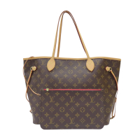 【二手名牌BRAND OFF】LOUIS VUITTON LV 路易威登 棕色 原花帆布 Neverfull MM 肩背包 托特包 M41178