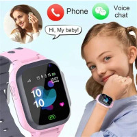 Kids Watches Call Kids Smart Watch Children GPS SOS Waterproof Child Watch Smartwatch Clock SIM Card Location Tracker 2024