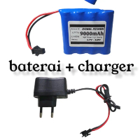 Baterai Cas RC 9000mAh + ADAPTOR CHARGER 3.7V~4.8V awet tahan lama