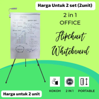 SMART STANDING OFFICE FLIPCHART FLIP CHART WHITEBOARD PORTABLE-2 UNIT