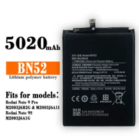 High Quality BN52 5020mAh Battery For Xiaomi Redmi Note 9 Pro Note 9s NEW Lithium Battery