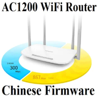 Chin-Firmware, 4 Antennas TP-LINK Wireless Router 802.11AC 1200Mbps Dual Band Gigabit AC1200 WiFi router 2G 300Mbps 5G 867Mbps