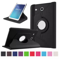 2017 Free shipping For Samsung Galaxy Tab A T550 T555 PU leather 360 Rotating Stand Case cover For Galaxy Tab A 9.7inch