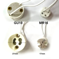 Lampat Pemegang Asas, Bahan Seramik, Sesuai untuk GU10, MR16, MR11, GU5.3, G4, LED dan Halogen, Peny