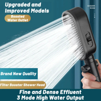 Kepala Shower Mandi High Pressure Adjustable Sower Head 3 Mode