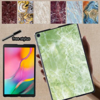 Tablet Back Shell Case for Samsung Galaxy Tab S7 11/Tab S6 Lite 10.4/Tab S6 10.5/Tab S4 10.5/Tab S5e 10.5 Marble Print Cover