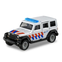 TOMICA Tomica 1/64 Aeon 58 ballon Jeep Wrangler Dutch police car style alloy car toy model collection gift