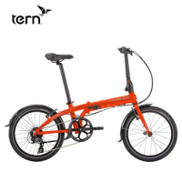 Tern Link Folding Bike for Men and Women, Variable Speed Commuter Bike, 20 Inch High Size, 190cm Tall, Lightweight, Adult