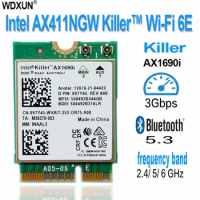 AC WiFi AX411NGW AX411 Killer 1690i Notebook Built in WIFI6E Gigabit Killer Game Wireless Network Card AX411 Bluetooth 5.3