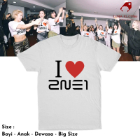 Baju Kaos T-Shirt Kpop I Love 2NE1 Bayi Anak Dewasa BIG SIZE