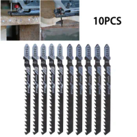 10Pcs HCS JigSaw Blades Set T144D/T244D High Speed Jig Saw Blade For Wood Metal Board Plastic Cutting Saw Blade Power Tool