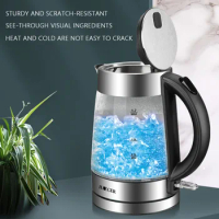 Touch Screen Glass Electric Kettle Manufacturer Glass Kettle Wholesale Color Change Indicator Glass Hot Kettle