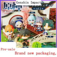 New pre-sale of BUSHIROAD Gacha Genshin Impact ovl.2 Standing Ornaments XIAO Kaeya Anime Accessories Figure Dolls