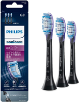 【日本代購】Philips 飛利浦 電動牙刷 替換刷頭 軟毛 HX9053/96 黑色 (3個)