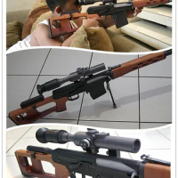 1:1 Scale Sniper Rifle SVD Gun Firearm Weapon DIY Sheet Card Paper Model Kit Handmade Toy Puzzles