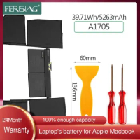FERISING New A1705 Original Laptop battery For APPLE MacBook 12" 12inch Retina A1534 2015 2016 2017 Year MF855 MJY32 MK4M2 A1527