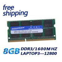 KEMBONA Laptop Memoria RAM DDR3 8GB 1600MHz 204-pin SODIMM For Intel &amp; A-M-D Notebook KBN Lifetime Warranty