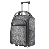 【悅生活】GoTrip微旅行--24吋 雲彩燒燒平開立式拉桿行李袋 灰色(拉桿包 行李箱 登機箱)