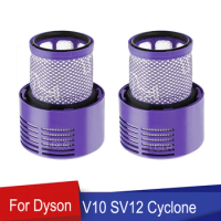 2pcs Washable HEPA Filters For Dyson V10 SV12 Cyclone Cordless Vacuum Cleaner Replacement Post-Filter Spare Parts
