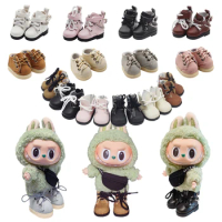 15cm Cotton Doll Shoes Boots (4.5cm ), for 17cm Labubu Macaron (a bit big for labubu) &amp; 15cm EXO Doll &amp; 1/6 BJD Doll