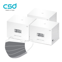 CSD 中衛 中衛醫療口罩-成人平面-活性碳口罩-3盒組(50片/盒)