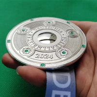 The 2024 Bundesliga Champions Medals The Deutsche Meisterschale Bundesliga Medal The 2023/24 Bayer 04 Leverkusen Champions Medal