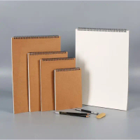 Sổ Tay Vẽ Chì Sketchbook A4 100 Trang kem 100gsm - Bìa Kraft Âu