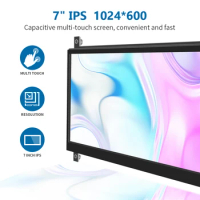 Monitor 7 Inch TFT LCD Display 1024*600 Touch Screen for Raspberry Pi 5 module portable laptop for connect to PC monitor screen