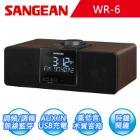 【SANGEAN】二波段數位式時鐘收音機 WR-6