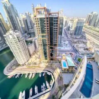 住宿 Pristine 1BR in The Address Residences Dubai Marina by Deluxe Holiday Homes 迪拜碼頭 杜拜