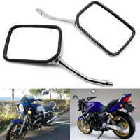 Universal 10mm Motorcycle Rear Side View Mirrors Square Rearview Mirror For Honda CB250 Hornet Jade VTR250 VT250