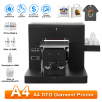 A4 DTG Printer Direct to Garment DTG Printer for Dark and Light T-shirt Clothes A4 L805 T-shirt Printing Machine DTG Printer A4