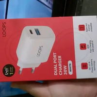 [BARU] Loops Dual Port Charger 30 Watt / 20 Watt USB tipe C dan USB tipe A - Original Garansi Resmi 