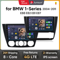 Junsun V1 AI Voice Wireless CarPlay Android Auto Radio for BMW 1-Series 1 Series E88 E82 E81 E87 2004-2011 4G Car Multimedia GPS