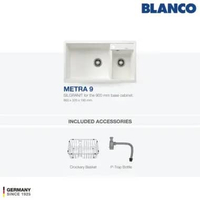 Kitchen Sink Bak Cuci Piring Granit 2 Lubang BLANCO Silgranit METRA 9 - Pemasangan Topmount Undermou